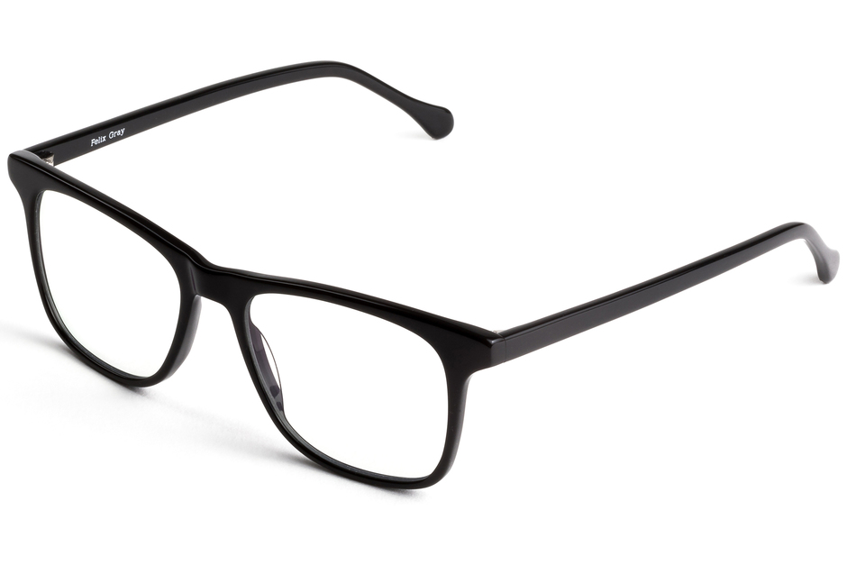 Jemison eyeglasses in black viewed from front