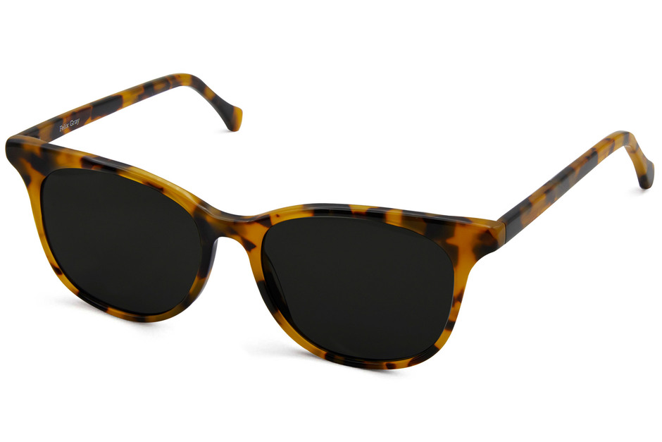 Lovelace sunglasses in serengeti viewed from angle