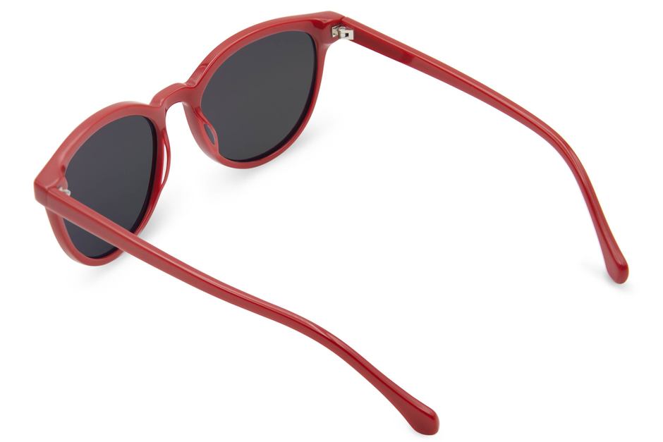 Roman sunglasses in candy apple viewed from rear