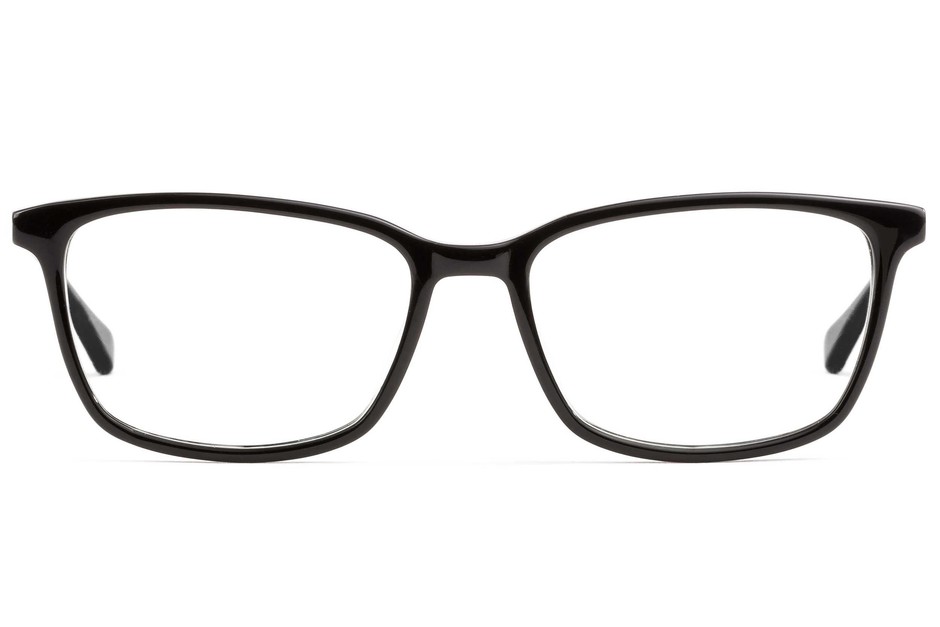 Faraday LBF eyeglasses in black viewed from front
