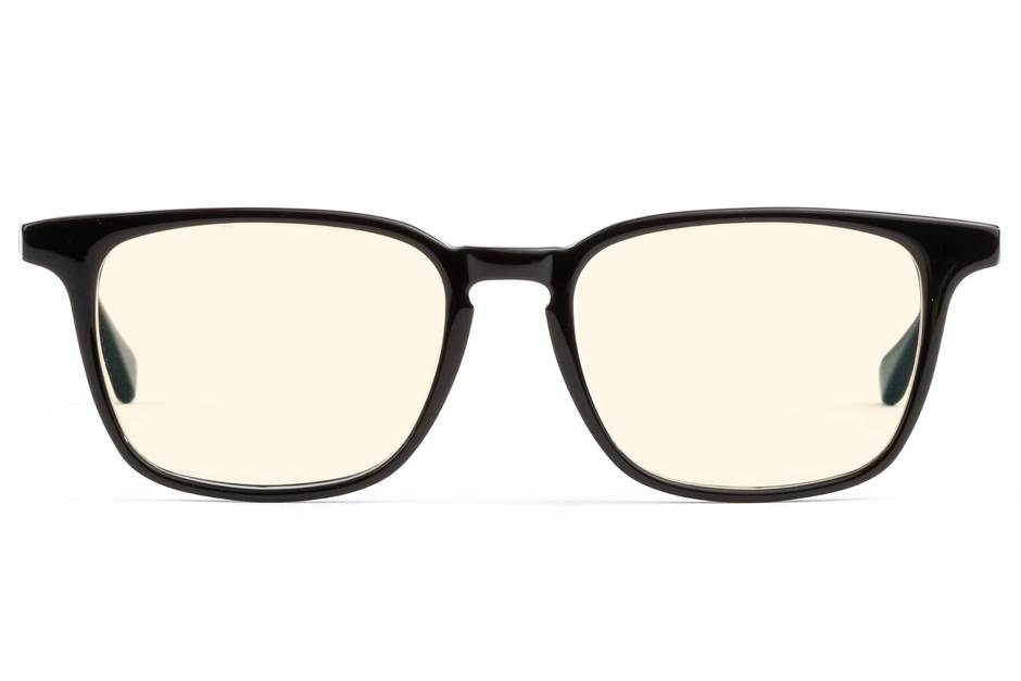 Nash LBF sleepglasses in black viewed from front