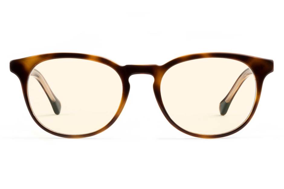 Roebling LBF sleepglasses in sazerac crystal viewed from front