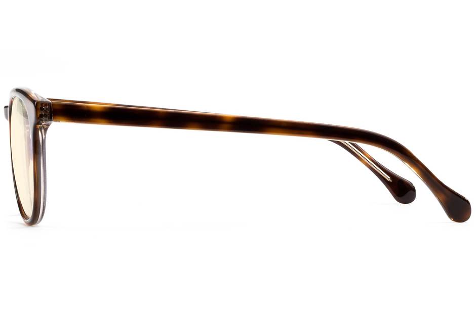 Roebling LBF sleepglasses in sazerac crystal viewed from side