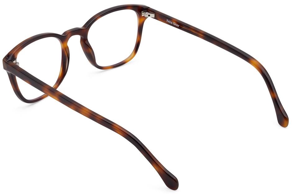 Tole eyeglasses in sazerac viewed from rear