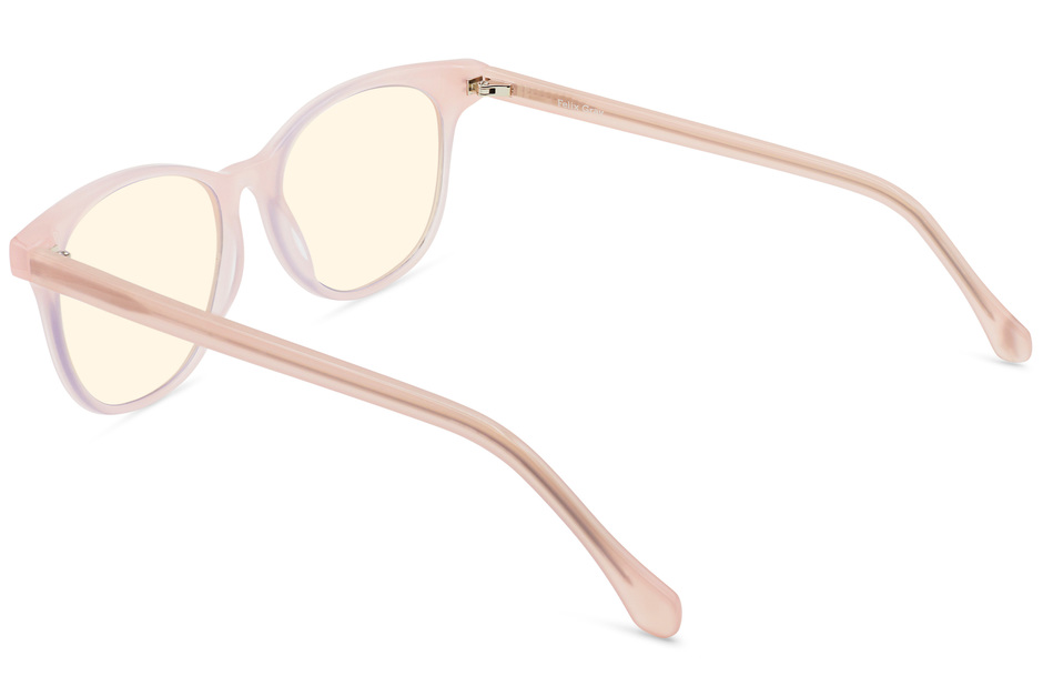 Lovelace sleepglasses in rose mallow viewed from rear