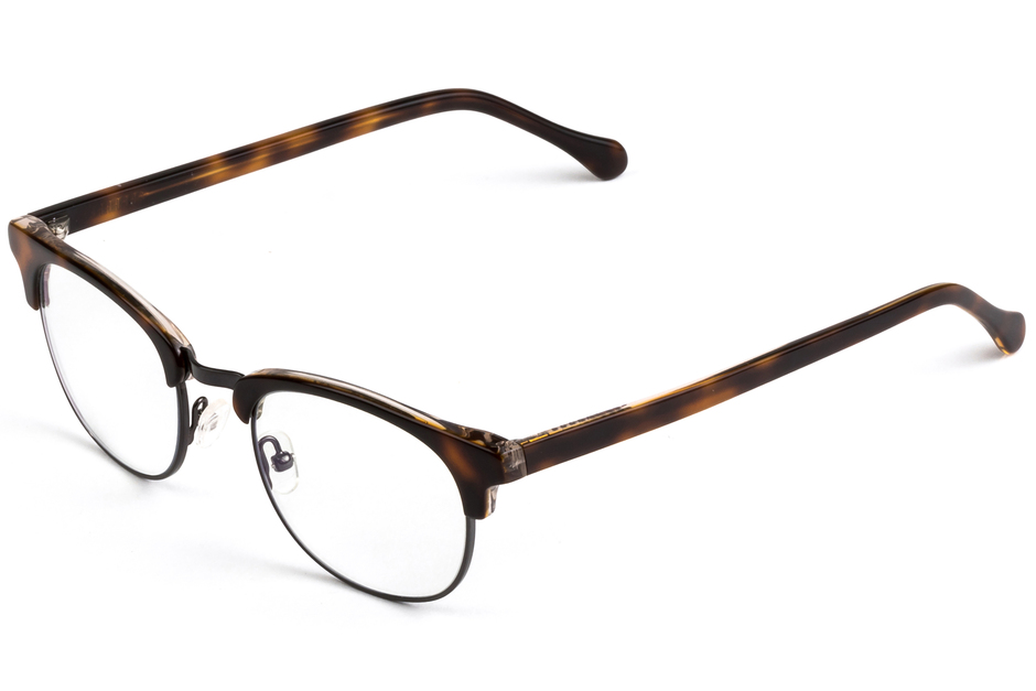 Kepler eyeglasses in sazerac crystal viewed from front
