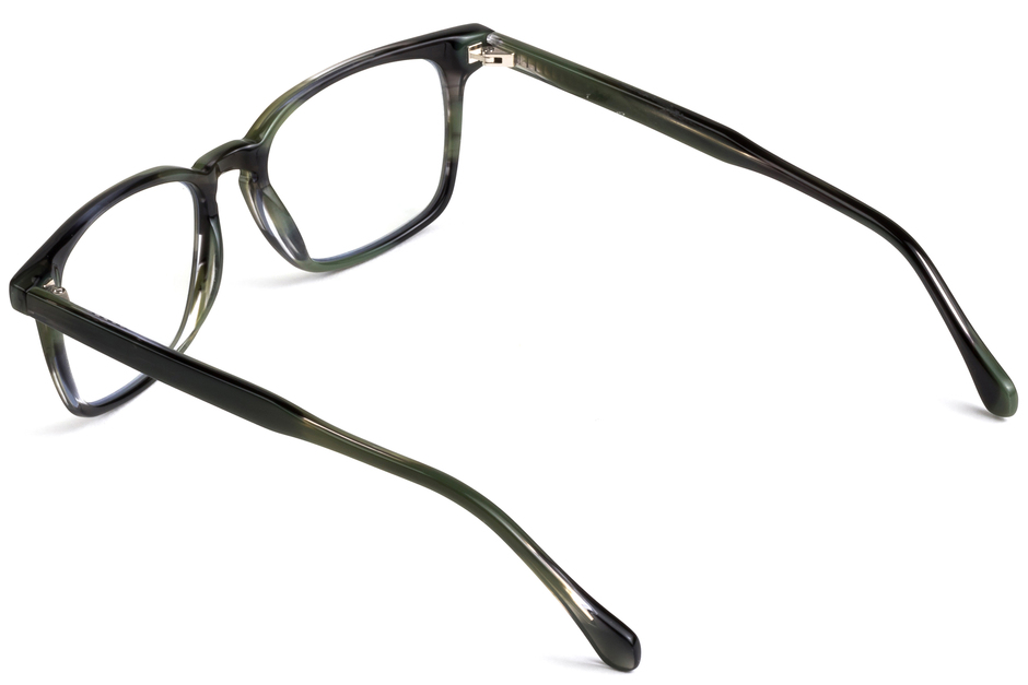 Nash eyeglasses in artichoke viewed from angle