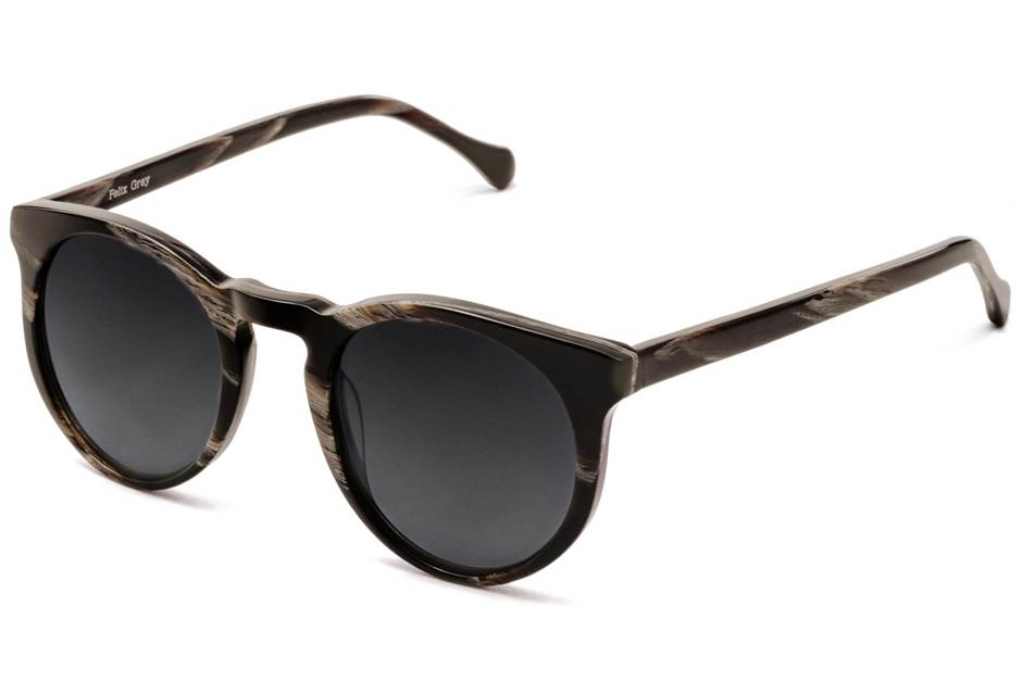 Turing sunglasses in horn viewed from angle
