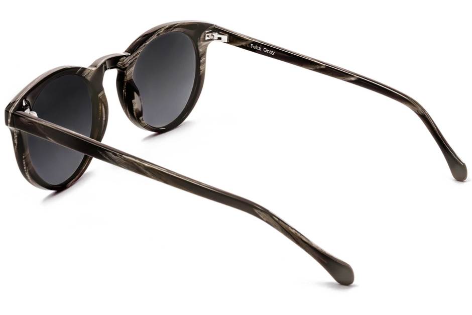 Turing sunglasses in horn viewed from rear